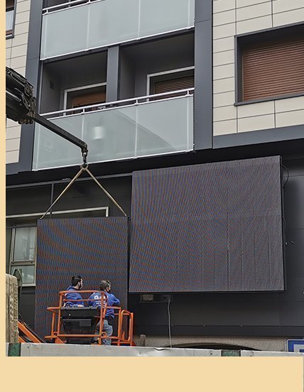 pantalla led sestao pantalla led transparente montaje